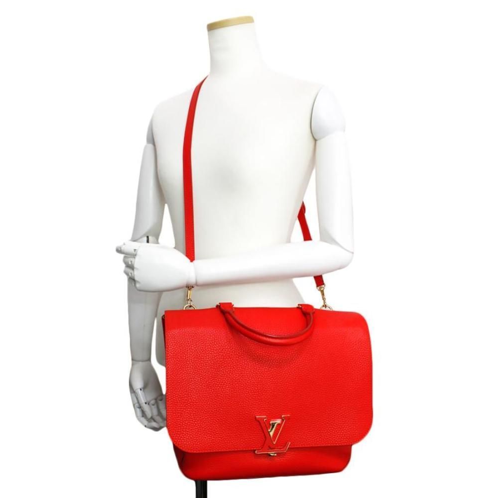 Louis Vuitton Volta Taurillon Leather 2 Way Shoulder Handbag Coquelicot Red - Picture 8 of 8